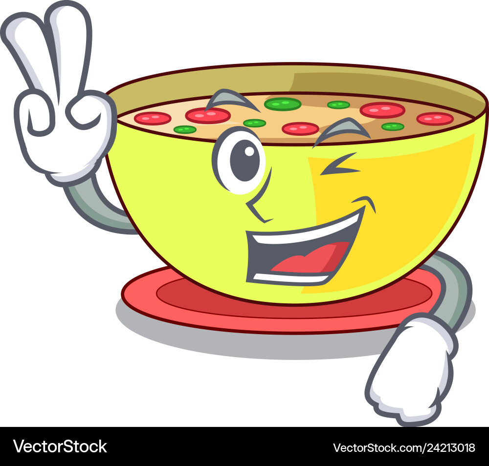 Corn Chowder Vector Two finger corn chowder isolated Royalty Free Vector Image