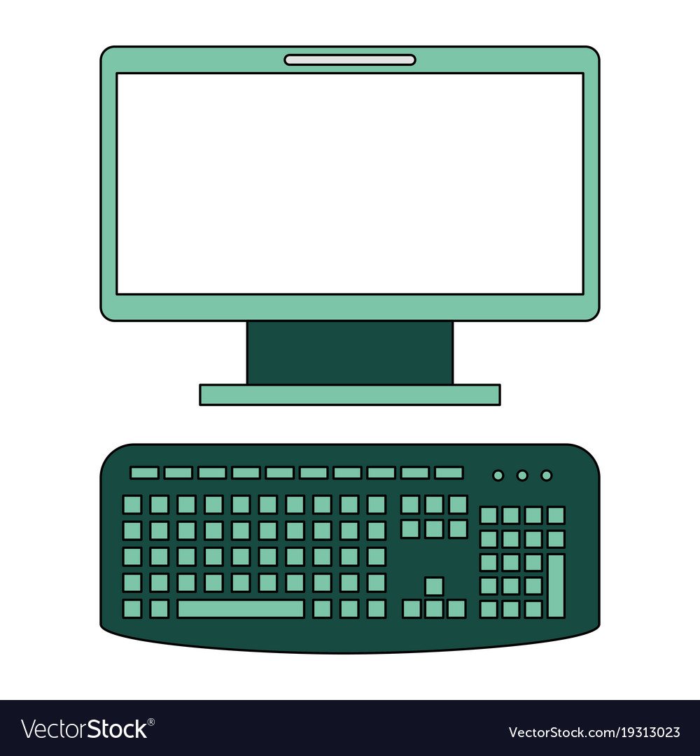 Computer desktop isolated icon