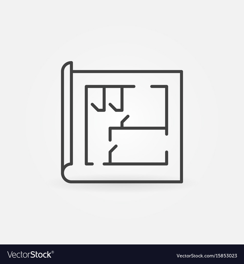 house-plan-line-icon-royalty-free-vector-image