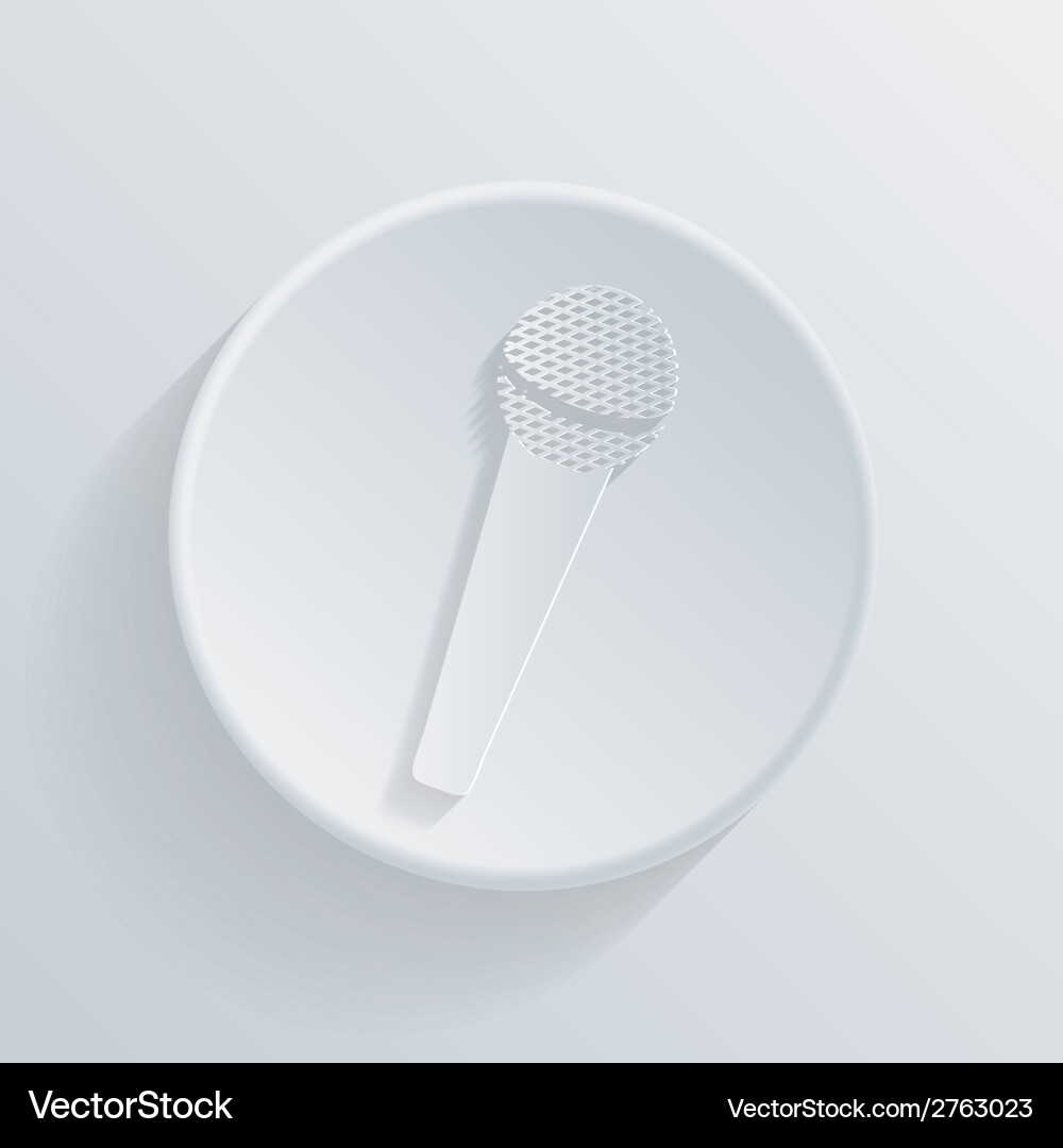 Microphone circle icon Royalty Free Vector Image