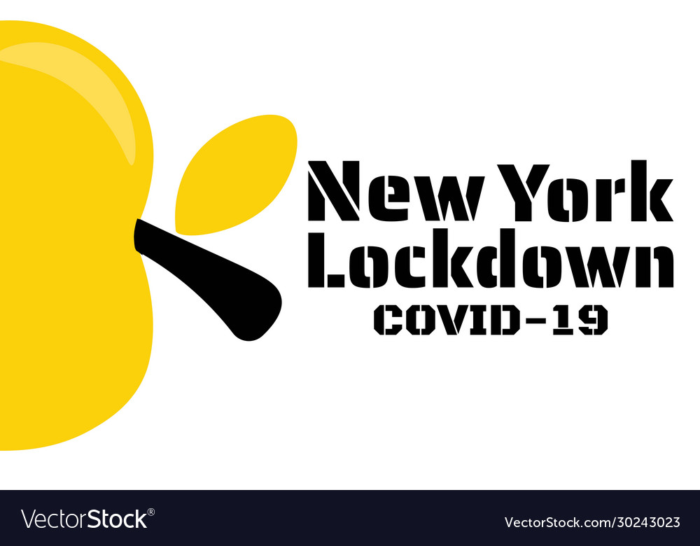 New york city quarantine lockdown Royalty Free Vector