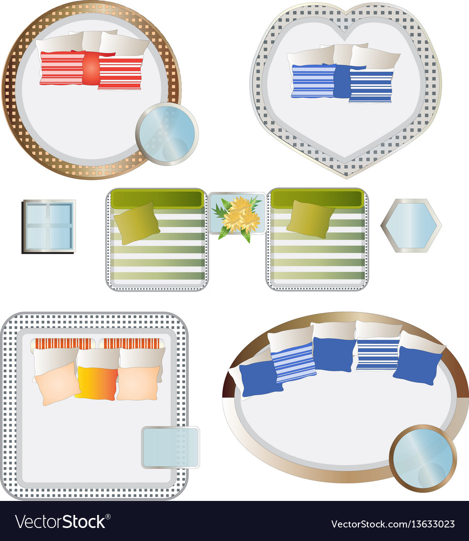 Outdoor Furniture Top View Royalty Free Vector Image Outdoor Furniture Top View Vector Image