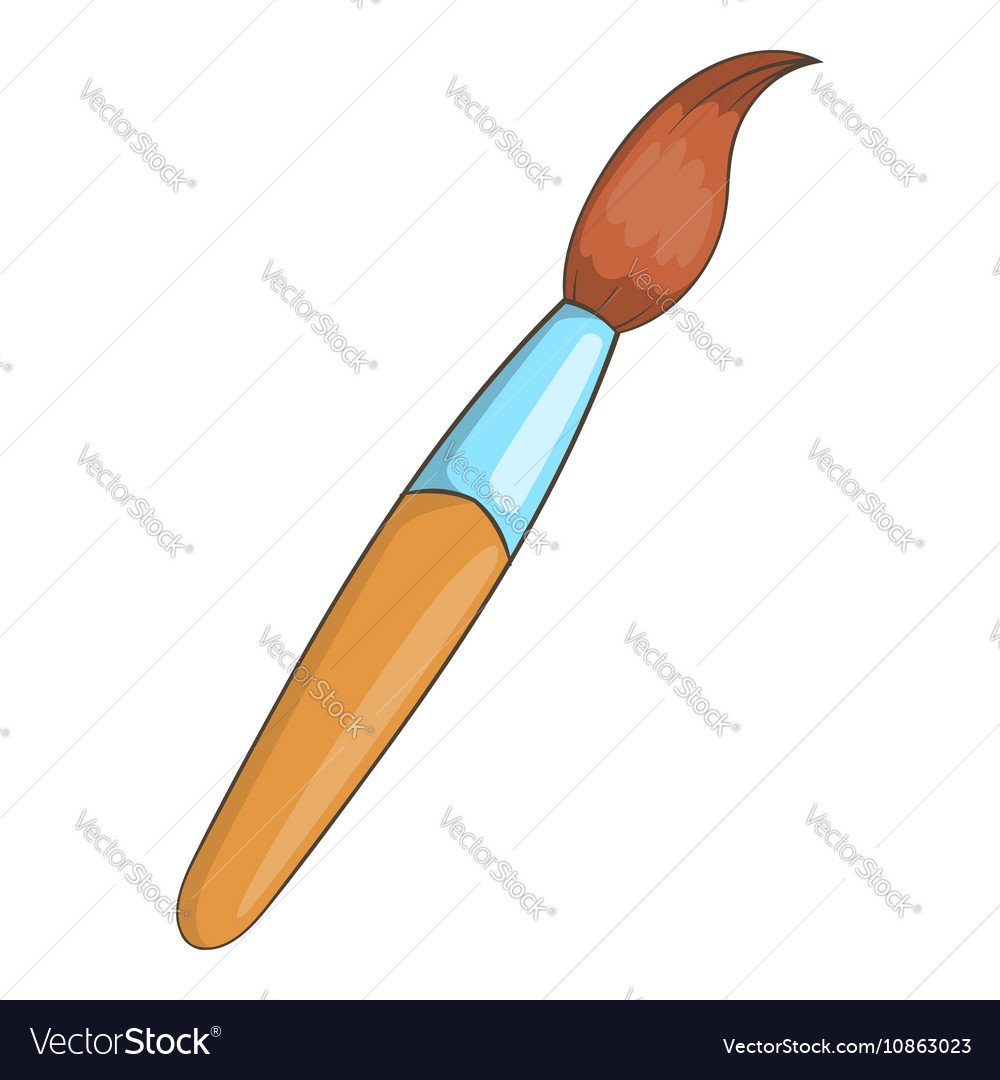 canvas and paintbrush vector