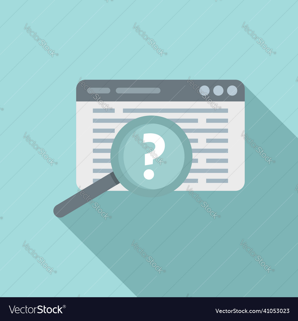 Request icon flat online form Royalty Free Vector Image