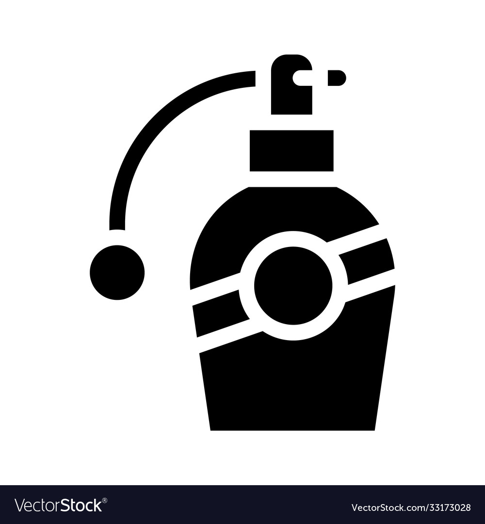 Aromatic spray bottle glyph icon