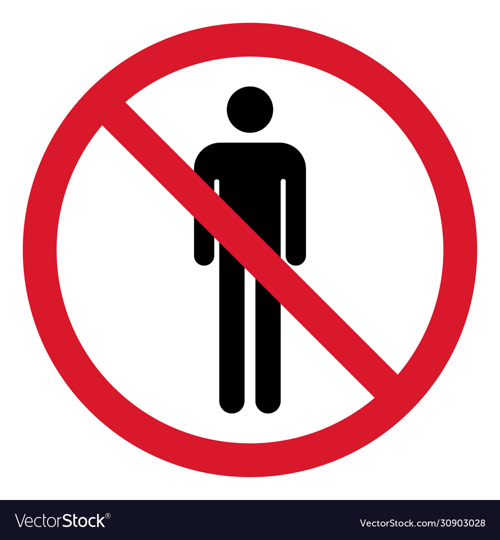 Stop sign icon forbidden warning symbol Royalty Free Vector