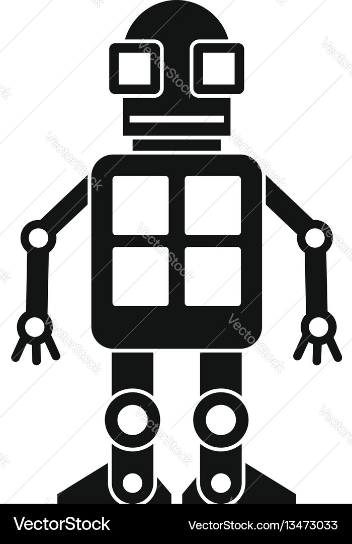Artificial intelligence concept icon simple style Vector Image