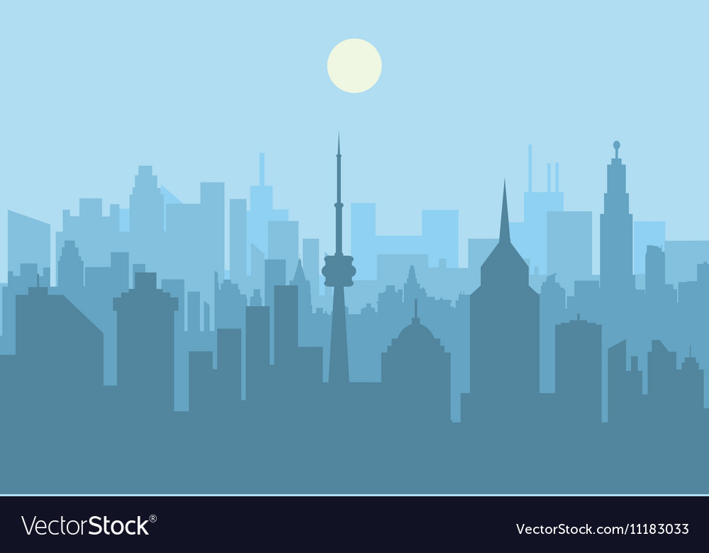 City skyline at day