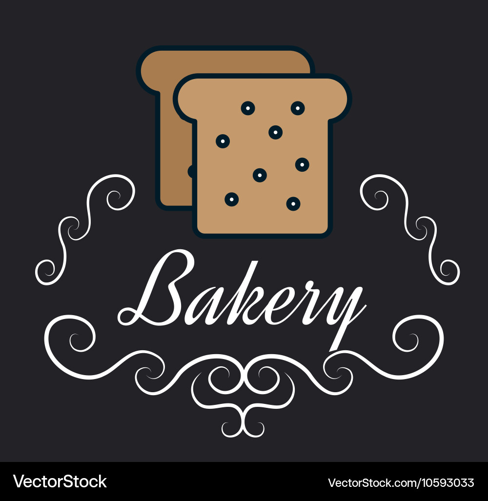 Icon bakery bread slice design Royalty Free Vector Image