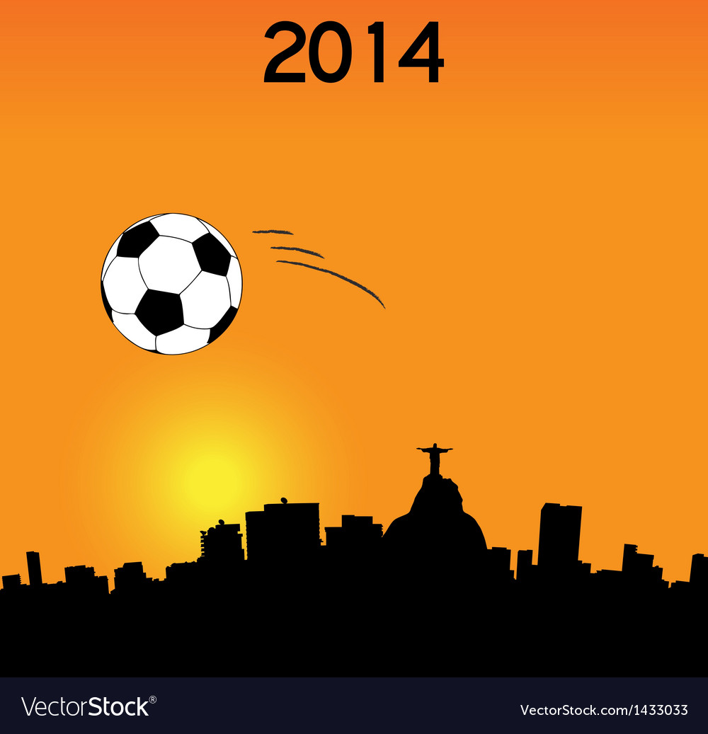 World cup in rio Royalty Free Vector Image - VectorStock