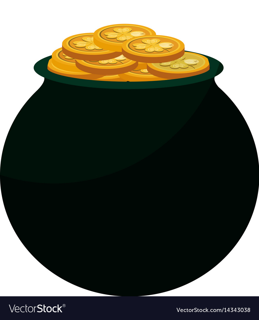 Cauldron of the treasure Royalty Free Vector Image