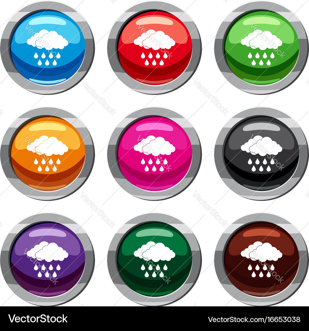 Cloud set 9 collection Royalty Free Vector Image