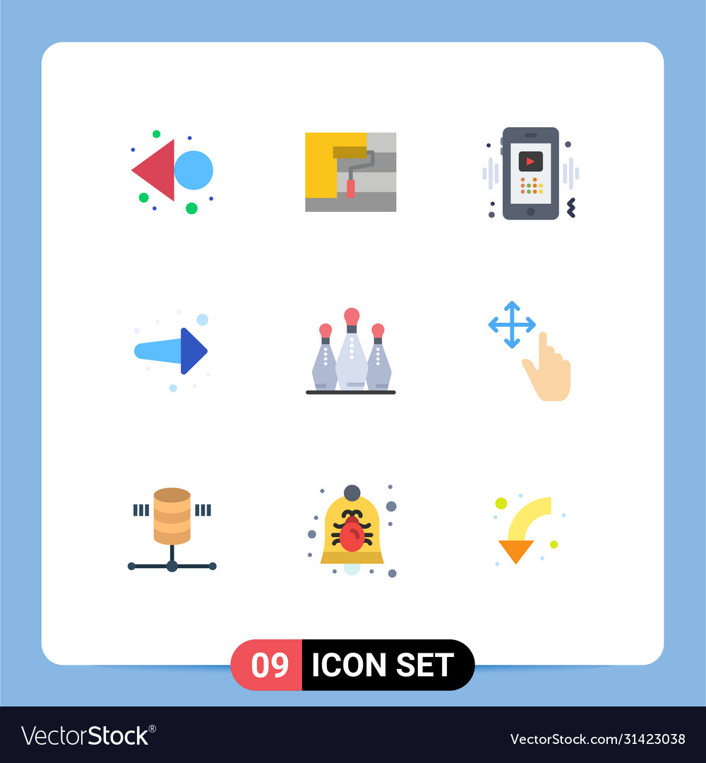 Flat color pack 9 universal symbols game