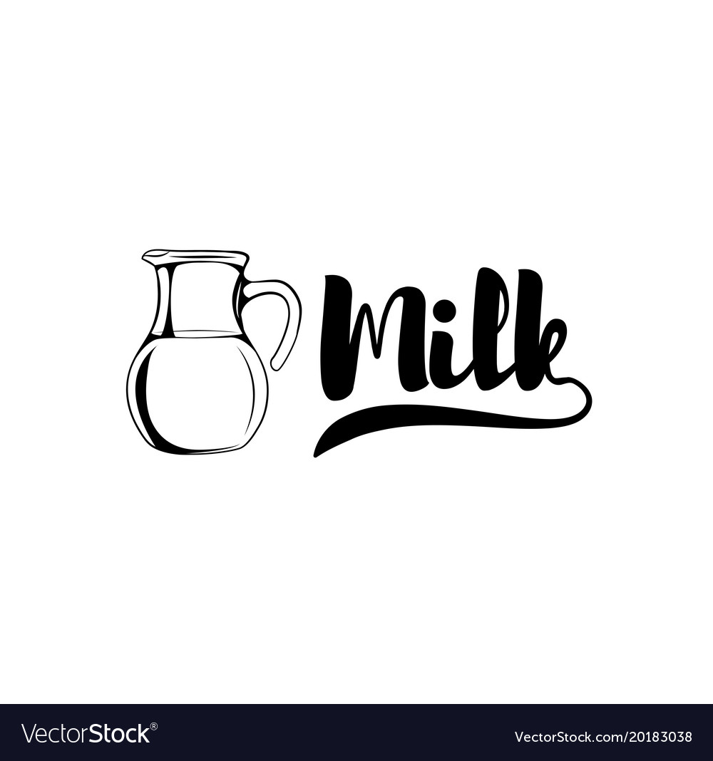 Milk jar isolated on white