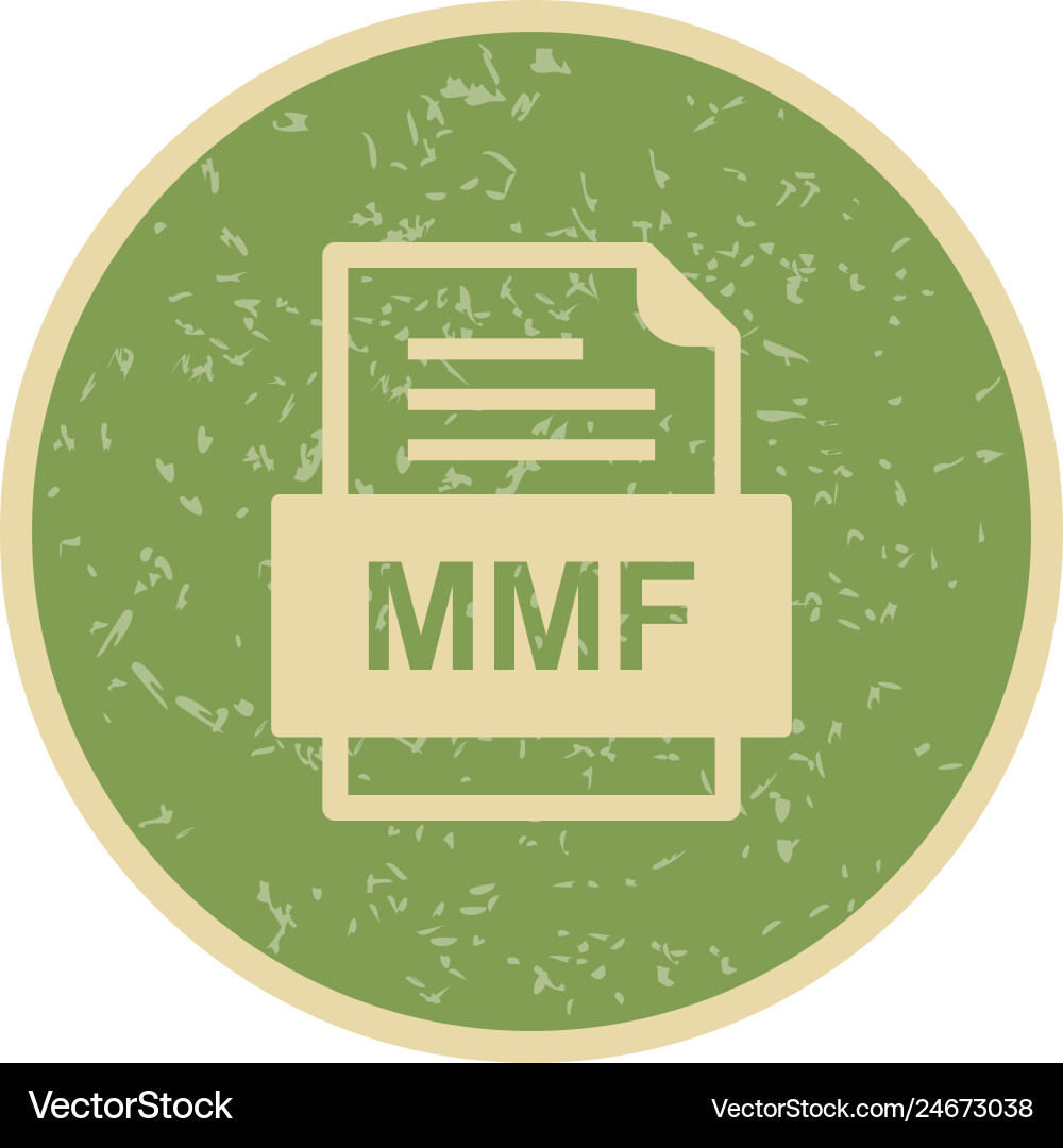 Mmf file document icon Royalty Free Vector Image