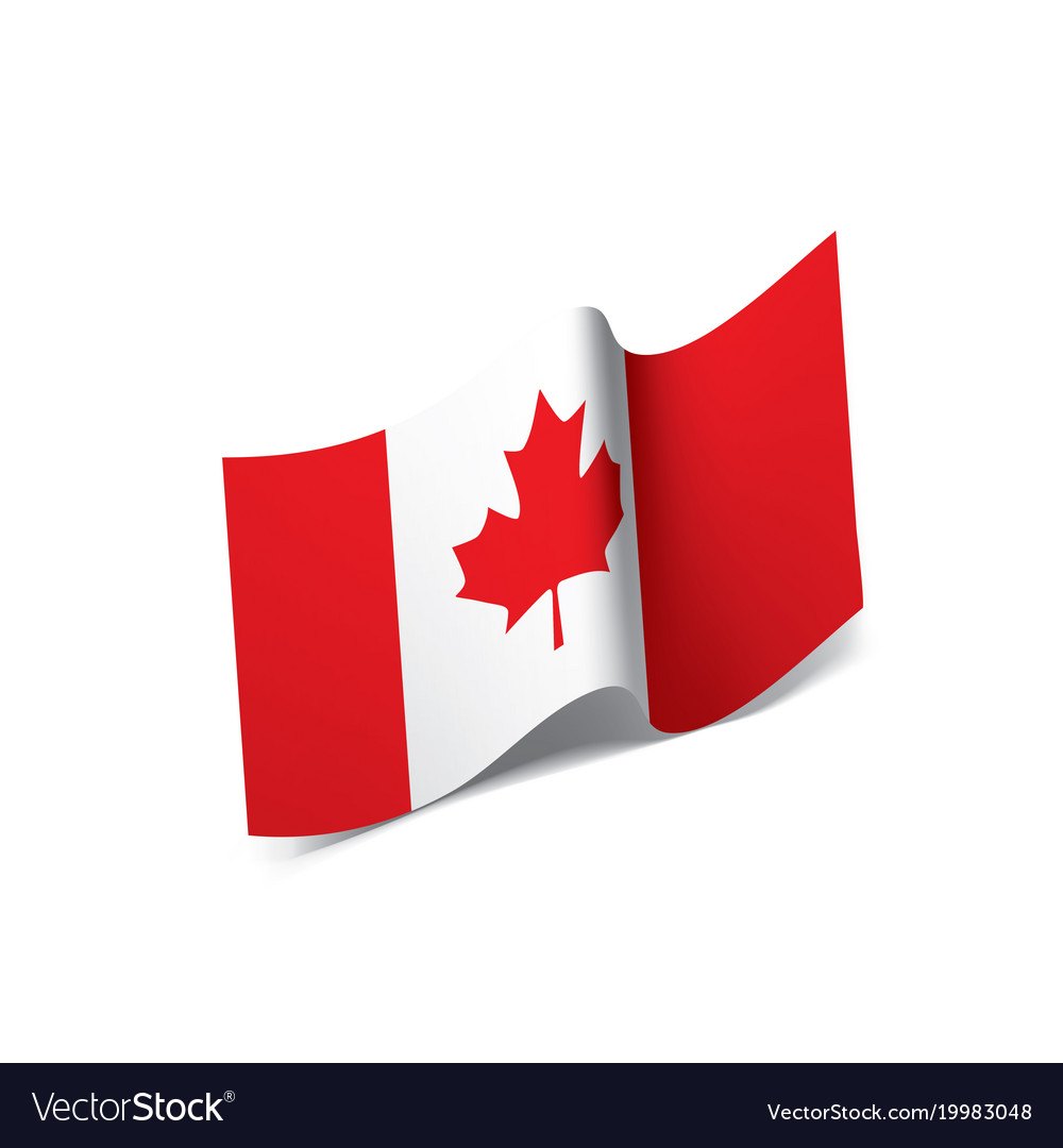 Canada flag Royalty Free Vector Image - VectorStock