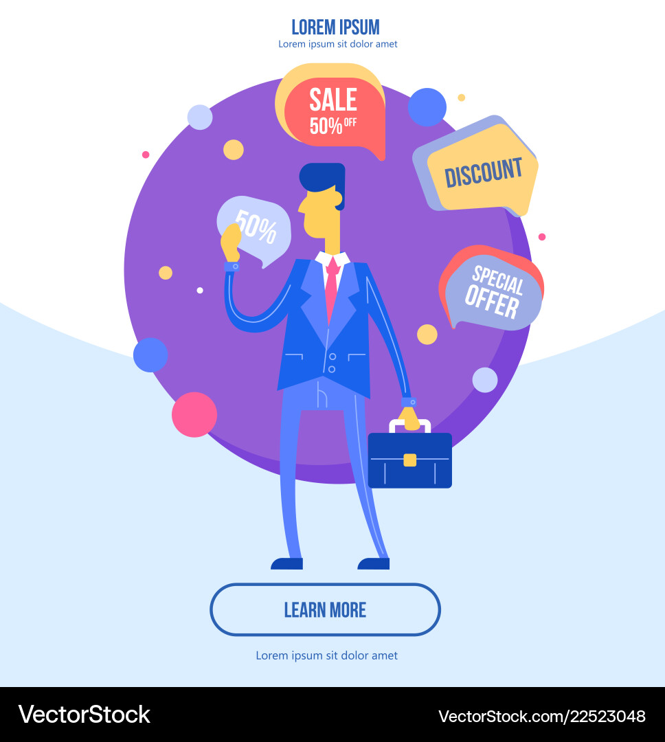 Flat design modern concept Royalty Free Vector Image