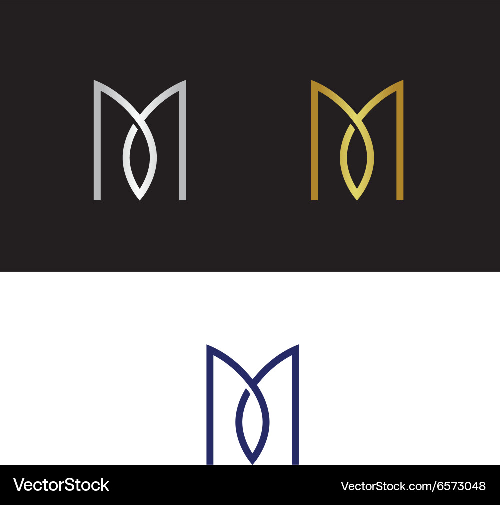 Letter M Royalty Free Vector Image - VectorStock