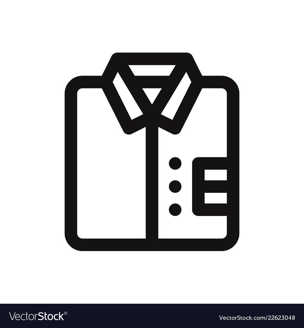 Shirt Icon Royalty Free Vector Image VectorStock