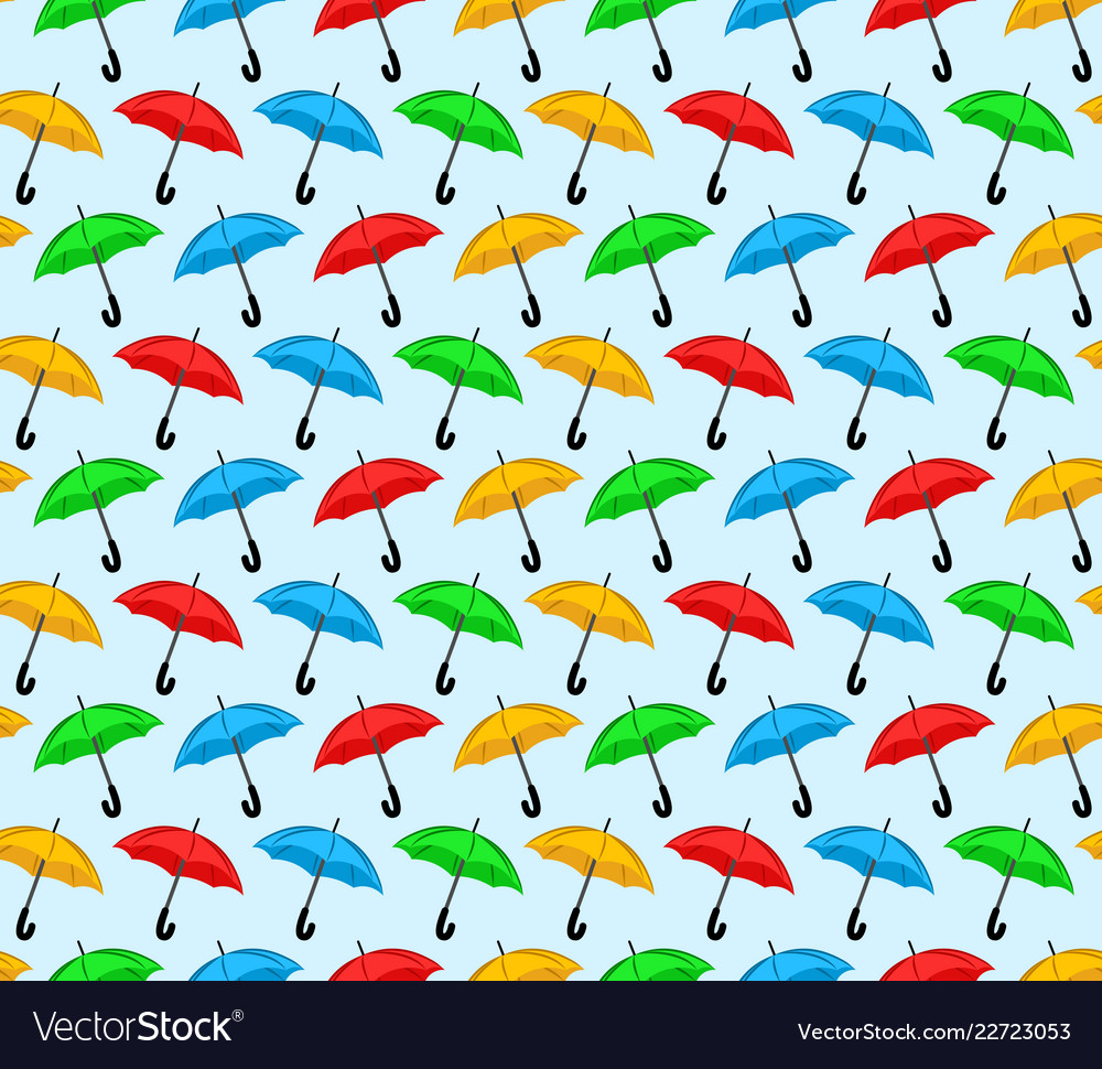 Background with color umbrellas