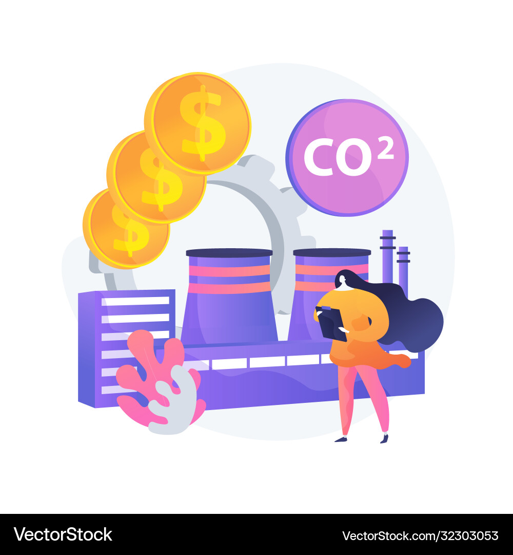 Clean economy concept metaphor Royalty Free Vector Image
