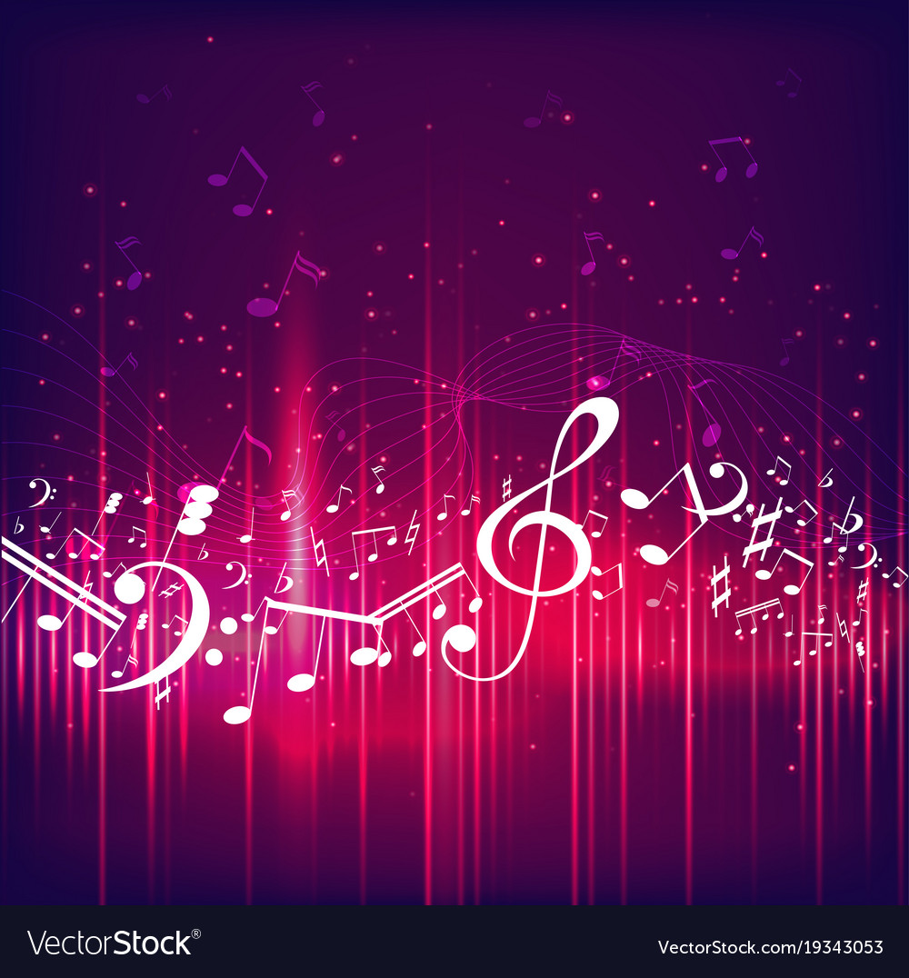 Colorful music background Royalty Free Vector Image