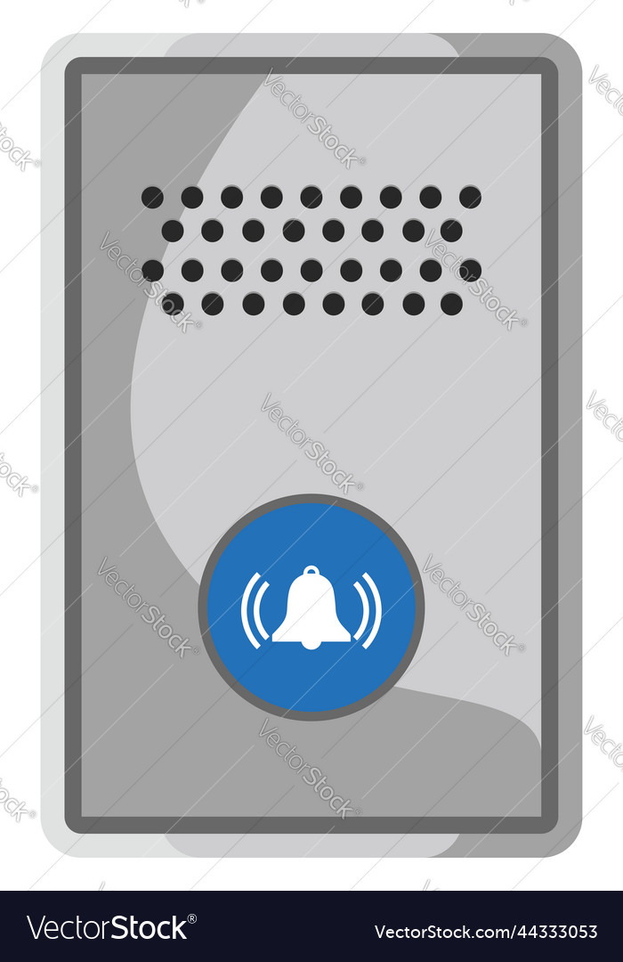 Doorbell system on a white background