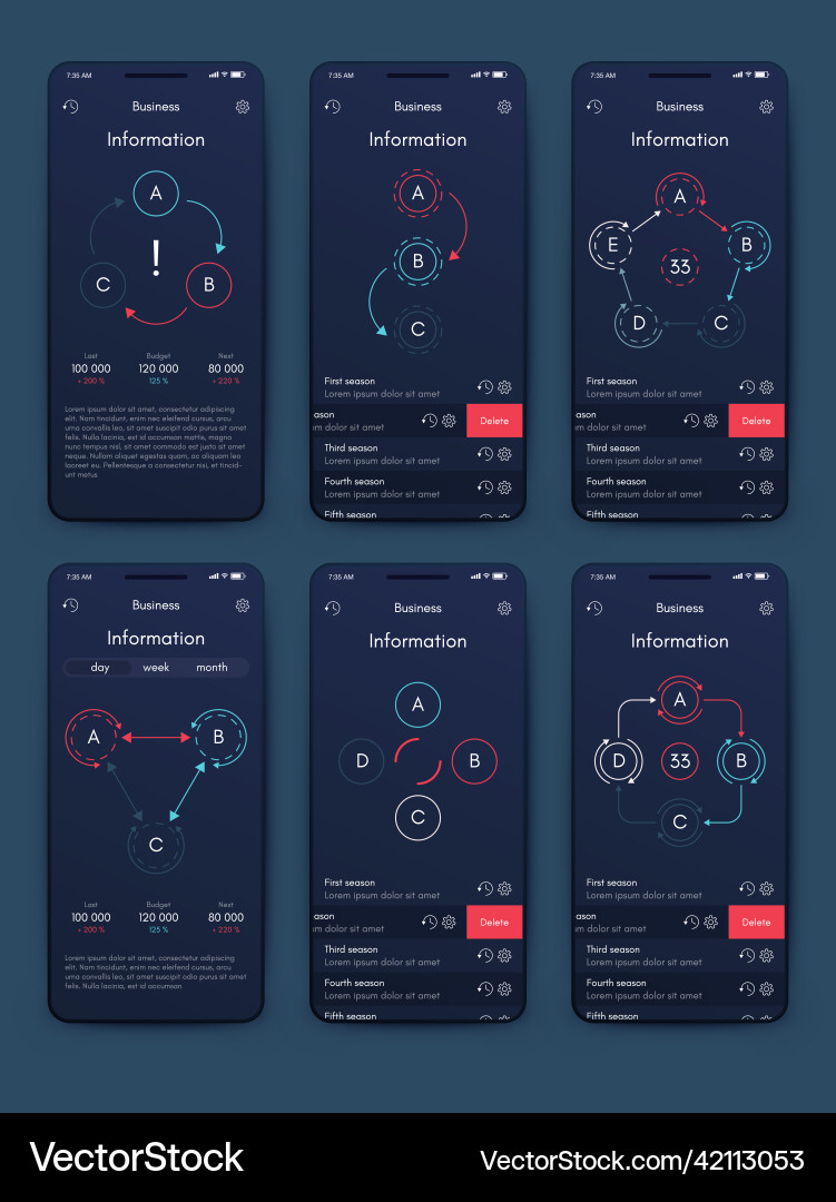 Graphics infographics with mobile phone template Vector Image