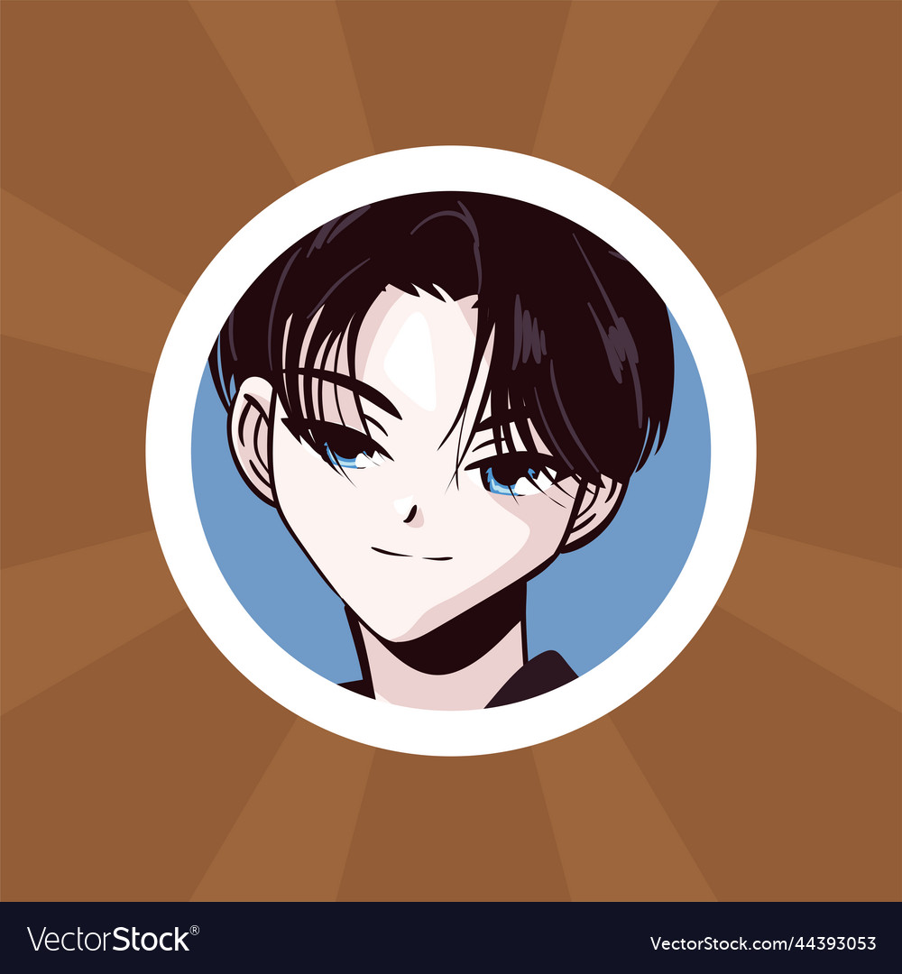 handsome anime man 13792394 Vector Art at Vecteezy