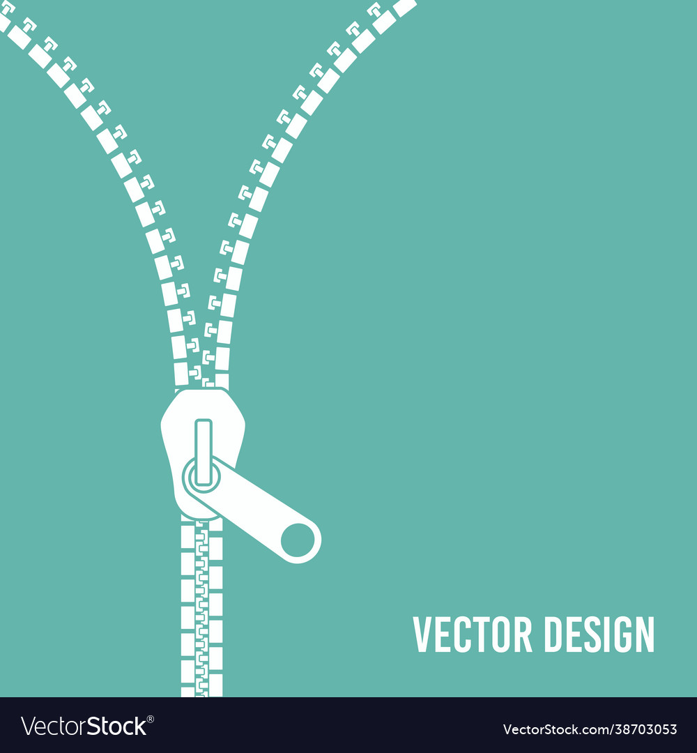 Zipper banner template open empty poster