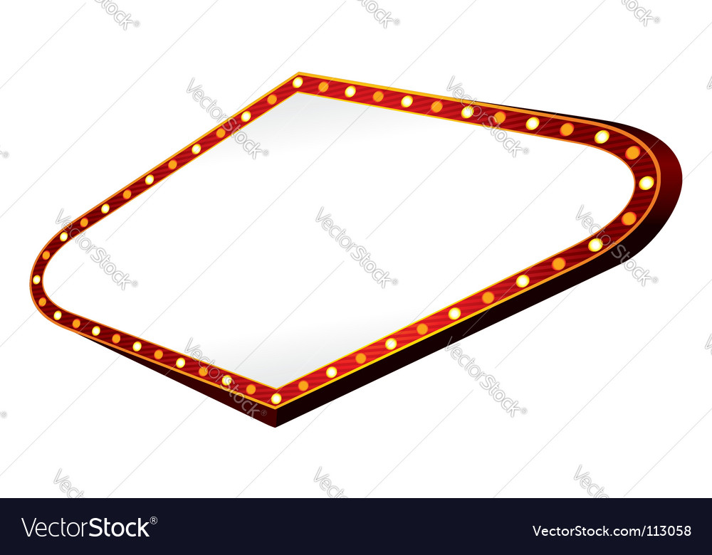 Blank neon Royalty Free Vector Image - VectorStock