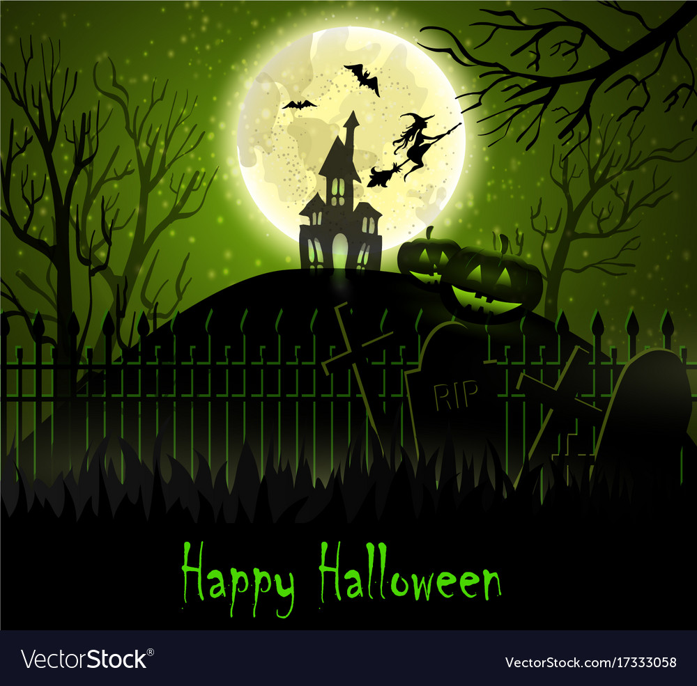 Halloween background Royalty Free Vector Image