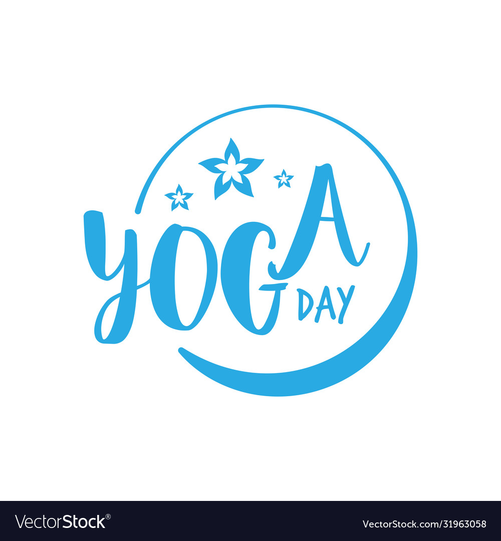 International yoga day yoga day Royalty Free Vector Image