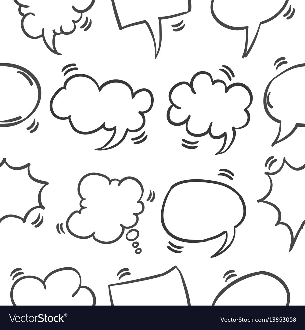 pattern of speech bubble