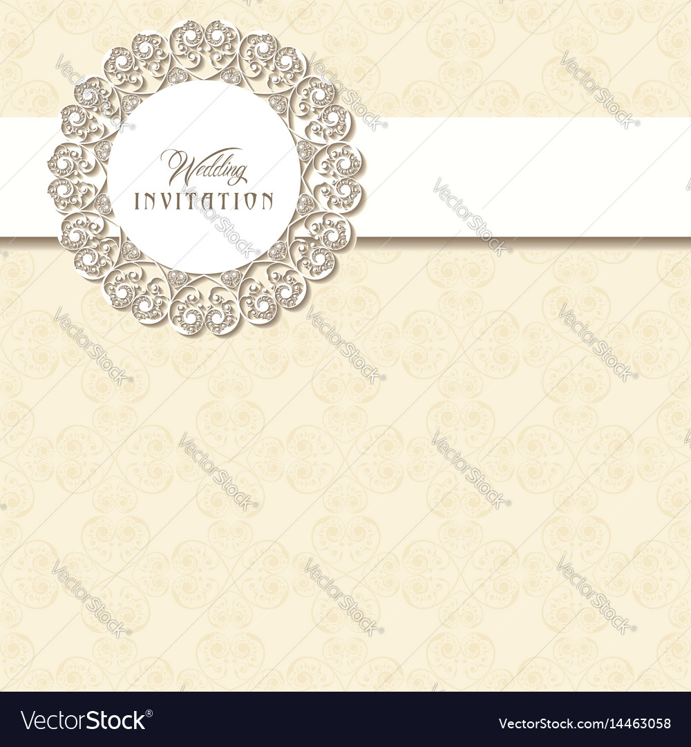 Wedding invitation card design Royalty Free Vector Image