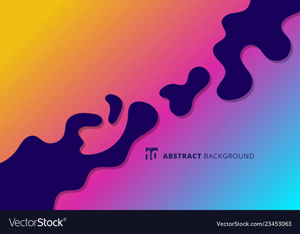 Abstract bright splashes in minimal flat style Vector Image