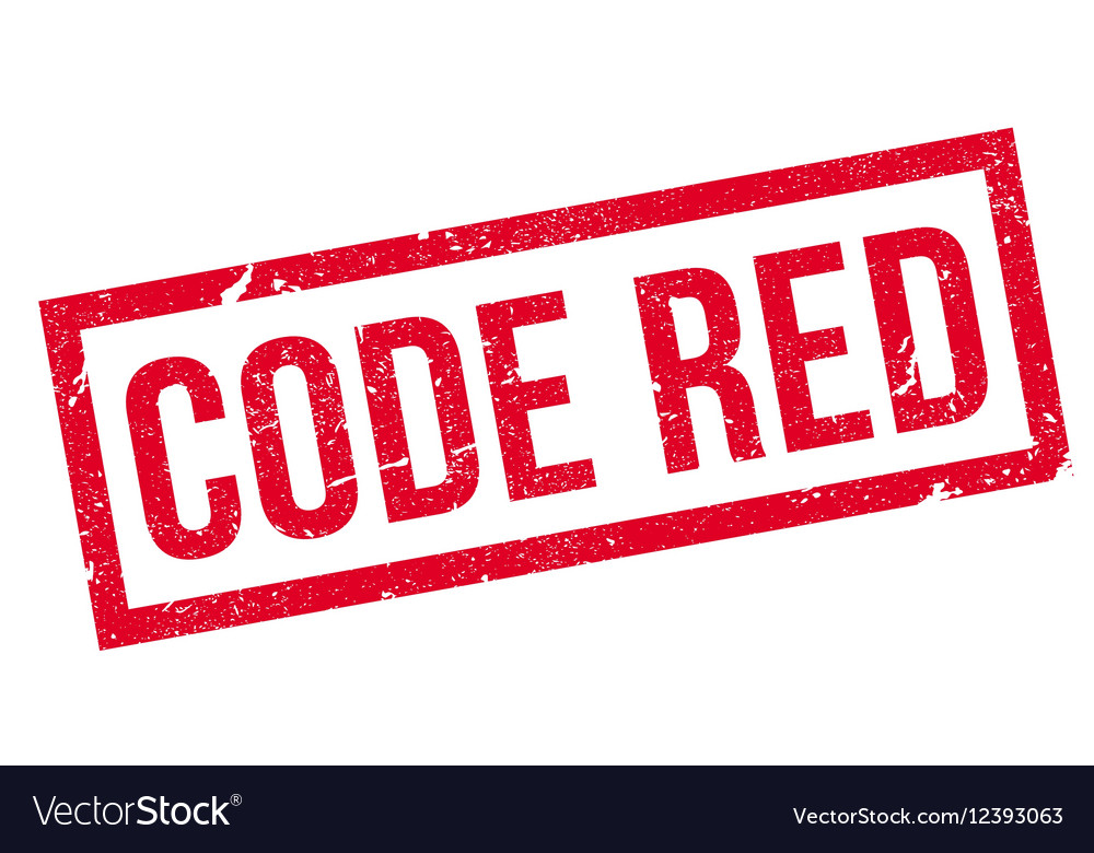 Code red rubber stamp Royalty Free Vector Image
