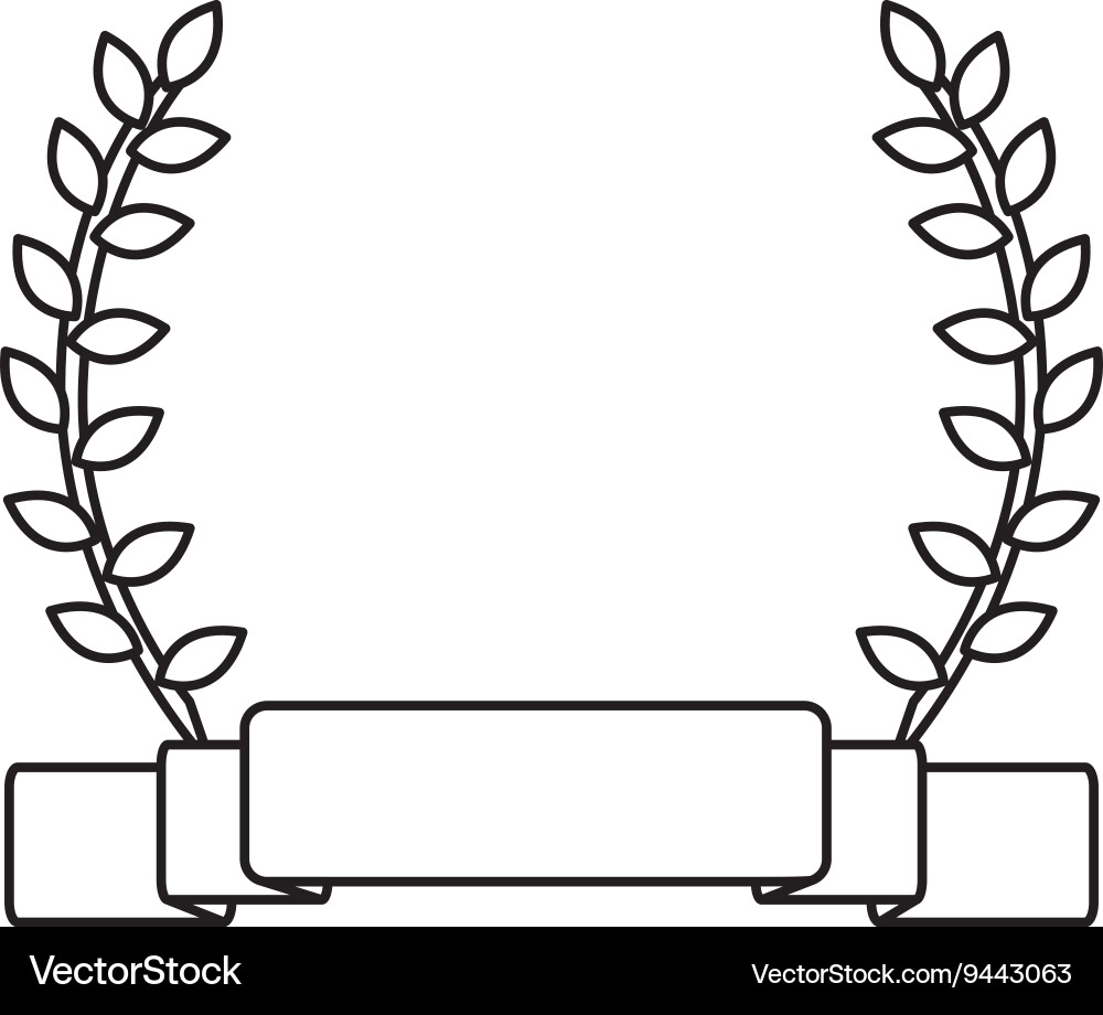 Laurel Wreath And Banner Royalty Free Vector Image