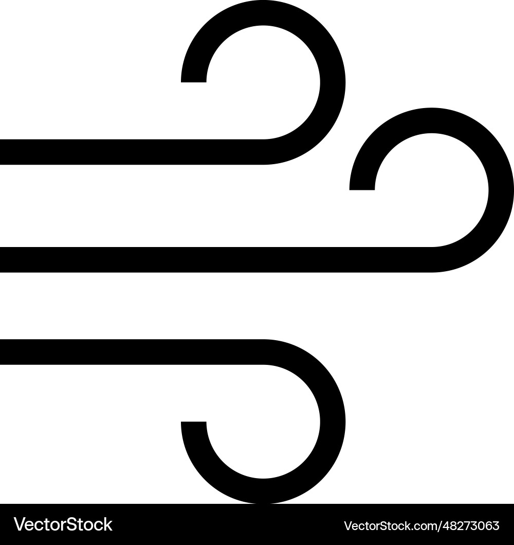 Wind icon Royalty Free Vector Image - VectorStock