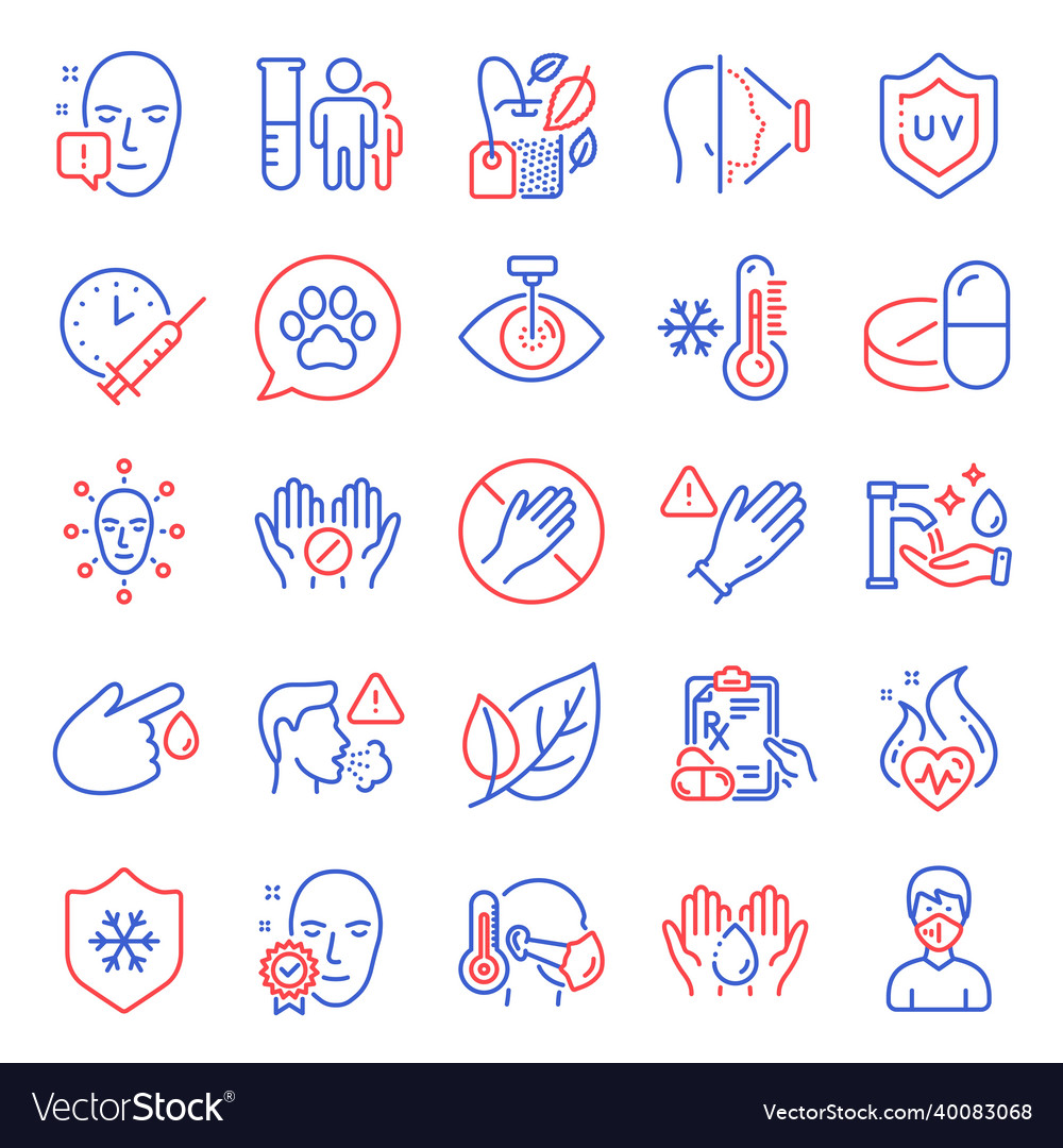 Healthcare Icons Set enthalten Icon als Haustiere Pflege