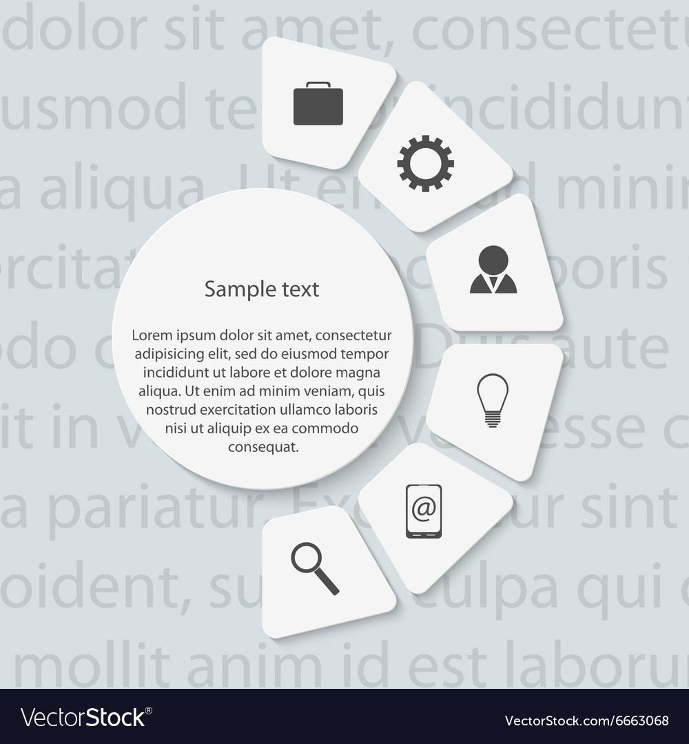 Modern infographic design elements