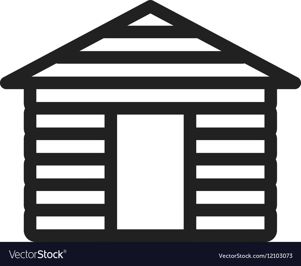 Wood Cabin Royalty Free Vector Image - VectorStock