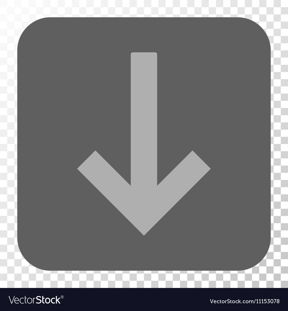 Down arrow rounded square button