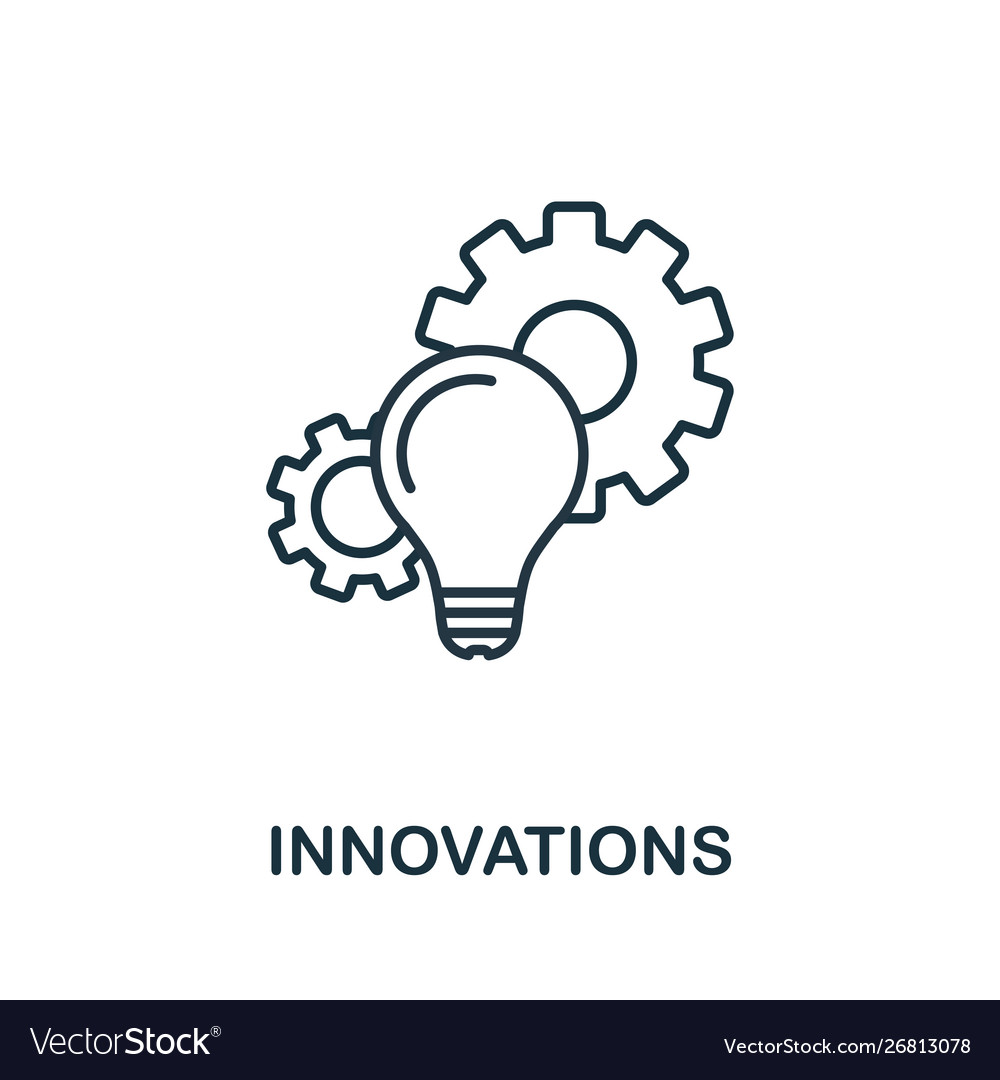 Innovations outline icon thin style design from