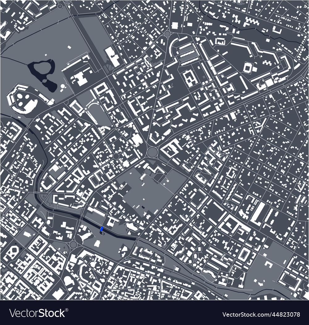 Map of the city simferopol crimea Royalty Free Vector Image