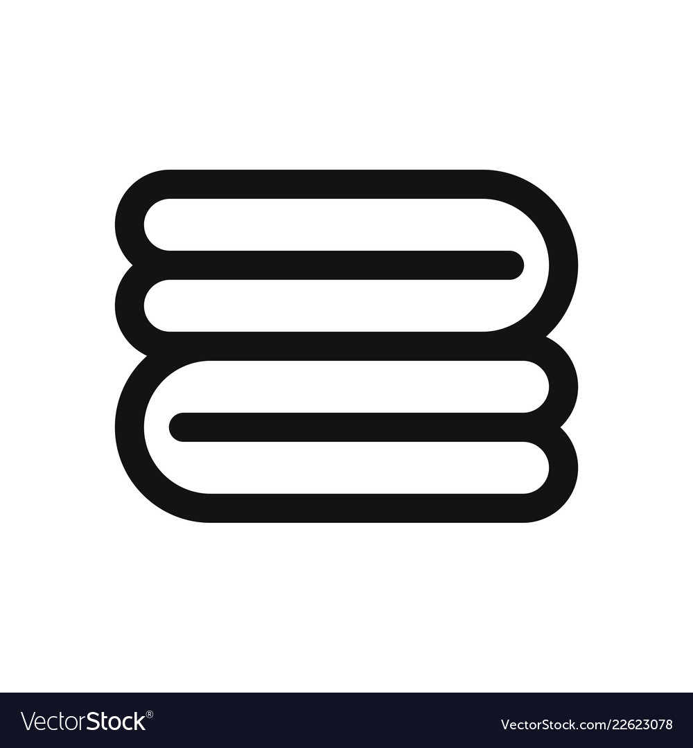 Towel icon Royalty Free Vector Image VectorStock