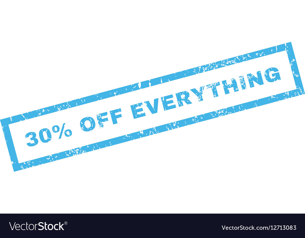 30 percent off everything rubber stamp