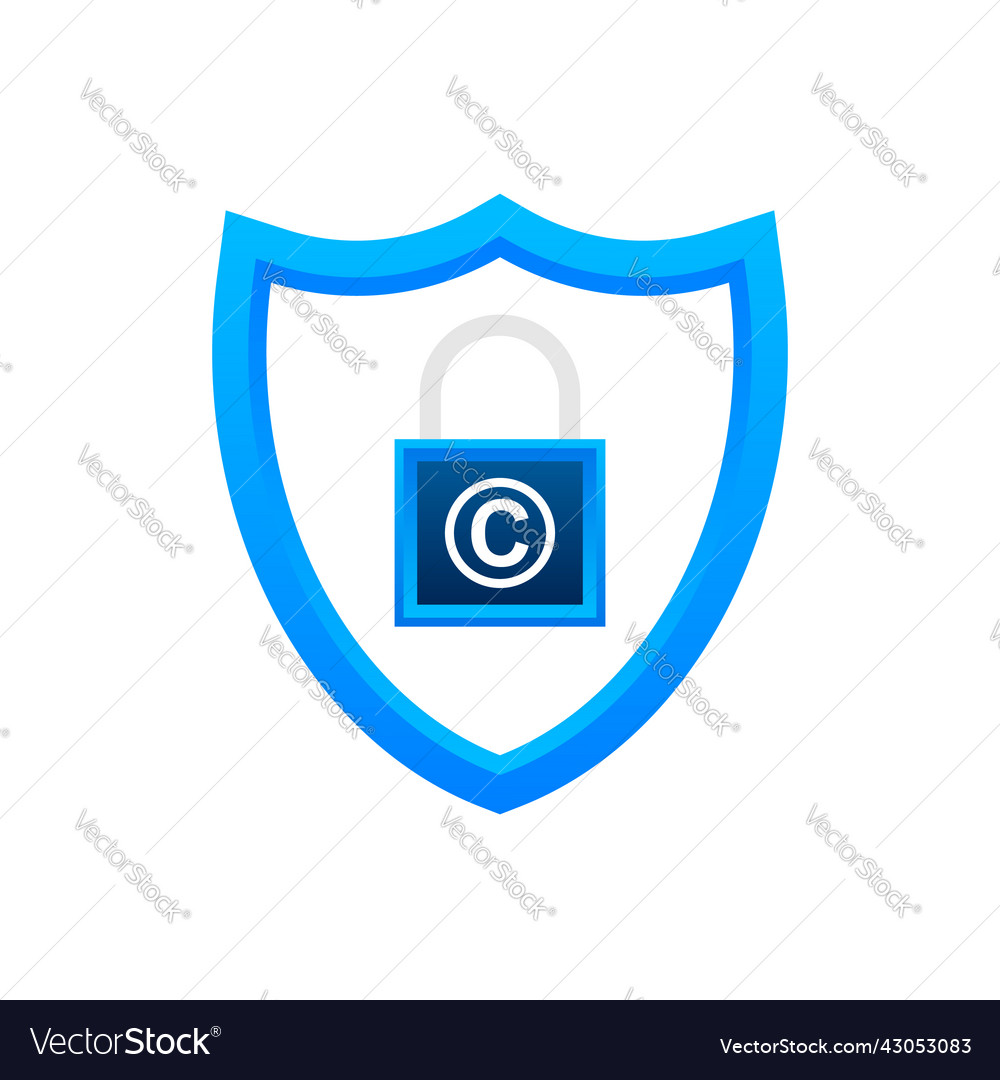 Copyright symbol logo icon Royalty Free Vector Image