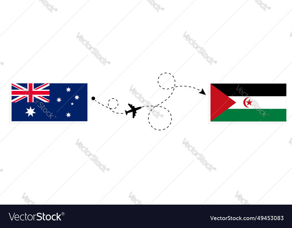 Flight and travel from australia to western