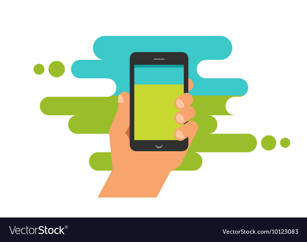 Smart phone with online game app Royalty Free Vector Image